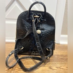 Brahmin Black Melbourne Rosemary Backpack - pristine condition
